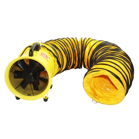 MAXX AIR Cylinder Fan, Air Circulator, Axial Fan, Blower Exhaust Fan Non-Oscillating, 120 V, 900 CFM HVHF 08COMBOUPS